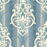 Damask wallpaper GT21802 from the Geo collection by Seabrook Designs
