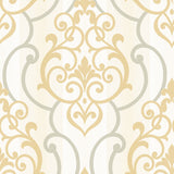 Damask wallpaper GT21805 from the Geo collection by Seabrook Designs