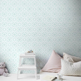 SD21308CH Marbilynn flower power wallpaper bedroom from Say Decor