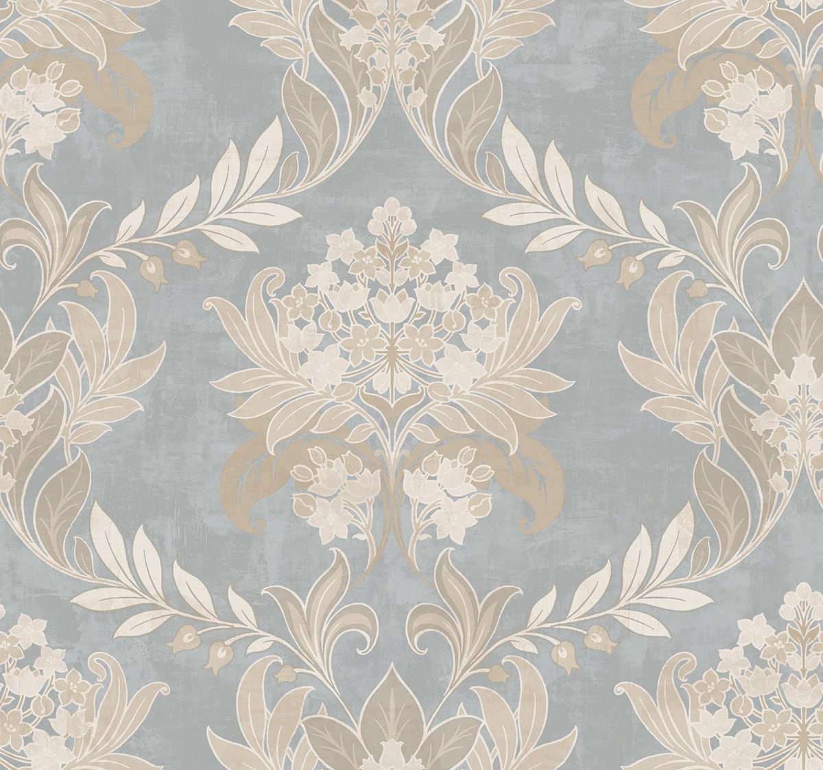 Silver Damask Background