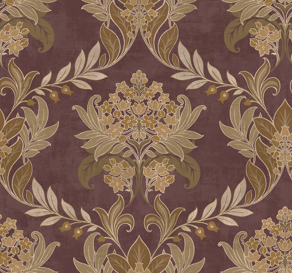 HE50709 Wynnewood vintage arts and crafts wallpaper from Say Decor