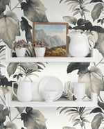 Leaf peel and stick wallpaper decor HG10000 from Harry & Grace