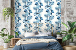 Leaf peel and stick wallpaper bedroom HG10002 from Harry & Grace