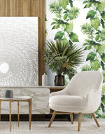 Leaf peel and stick wallpaper living room HG10004 from Harry & Grace