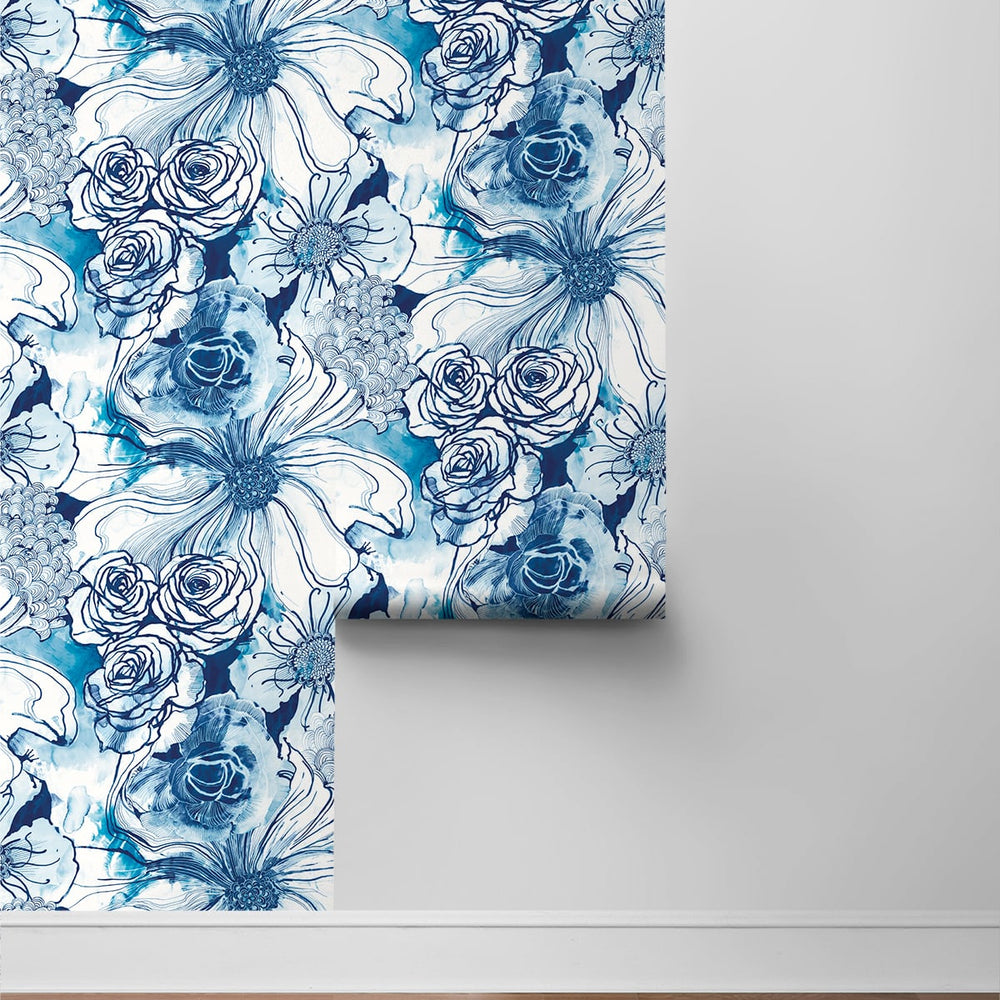 
                  
                    Abstract floral peel and stick wallpaper roll HG10102 from Harry & Grace
                  
                
