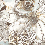 Abstract floral peel and stick wallpaper HG10106 from Harry & Grace
