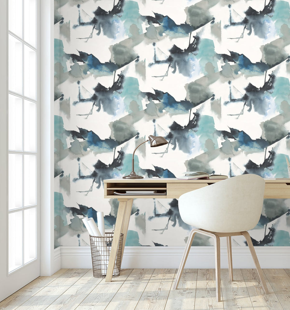 Abstract peel and stick wallpaper office HG10202 from Harry & Grace