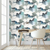 Abstract peel and stick wallpaper office HG10202 from Harry & Grace