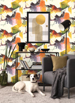 Abstract peel and stick wallpaper decor HG10203 from Harry & Grace