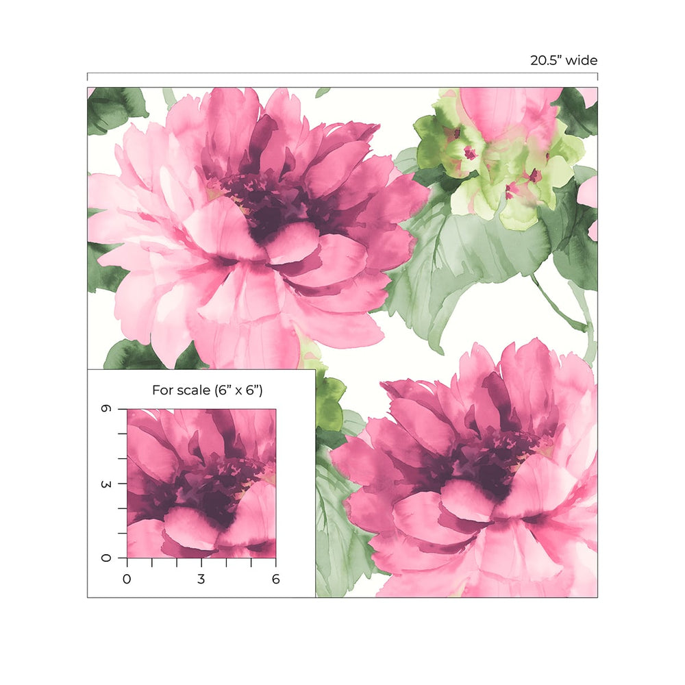 
                  
                    Floral peel and stick wallpaper scale HG10301 from Harry & Grace
                  
                