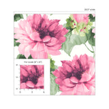 Floral peel and stick wallpaper scale HG10301 from Harry & Grace