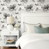 Floral peel and stick wallpaper bedroom HG10308 from Harry & Grace