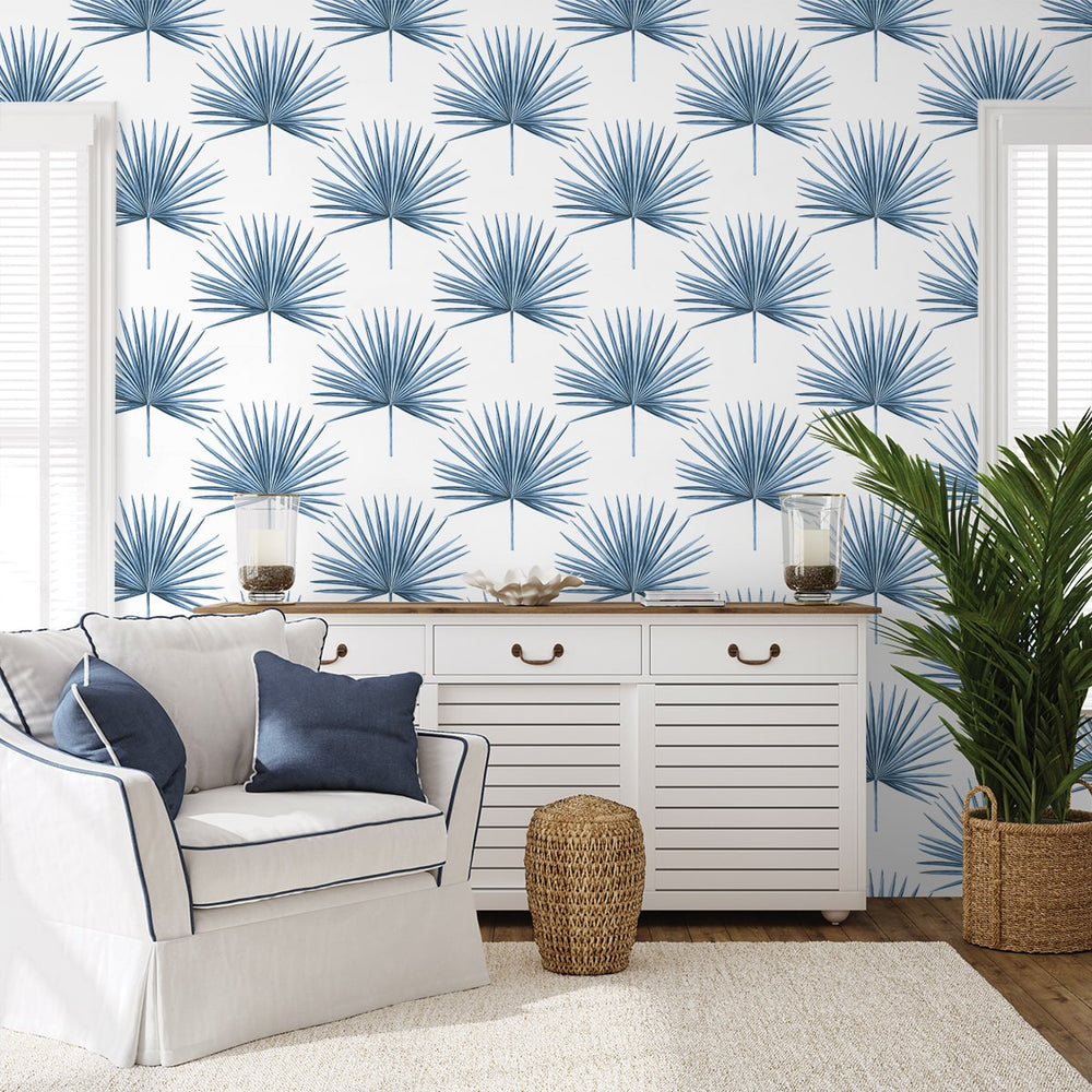 
                  
                    HG10402 palm leaf peel and stick wallpaper living room from Harry & Grace
                  
                