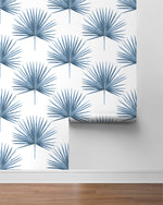 HG10402 palm leaf peel and stick wallpaper roll from Harry & Grace
