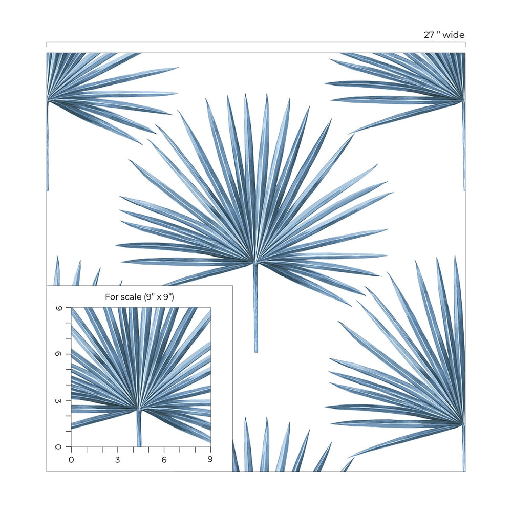 
                  
                    HG10402 palm leaf peel and stick wallpaper scale from Harry & Grace
                  
                