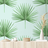 HG10404 palm leaf peel and stick wallpaper decor from Harry & Grace