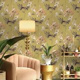 SD40404MI Carina impressionist floral retro wallpaper living room from Say Decor