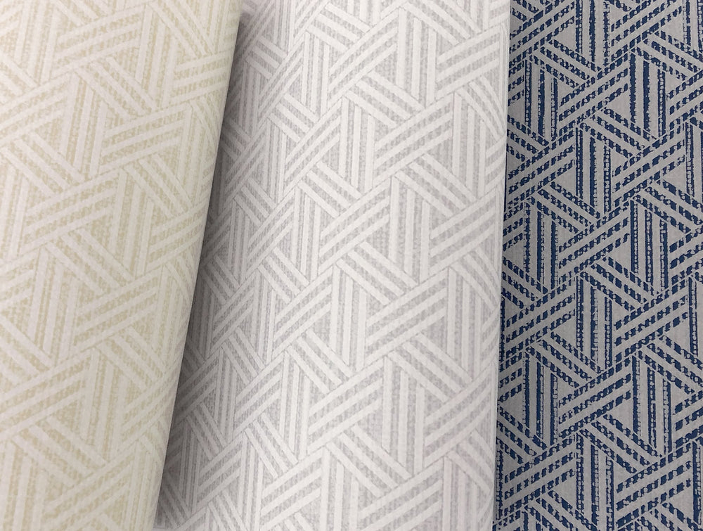 Railroad geometric wallpaper from the Bruxelles collection by Etten Gallerie