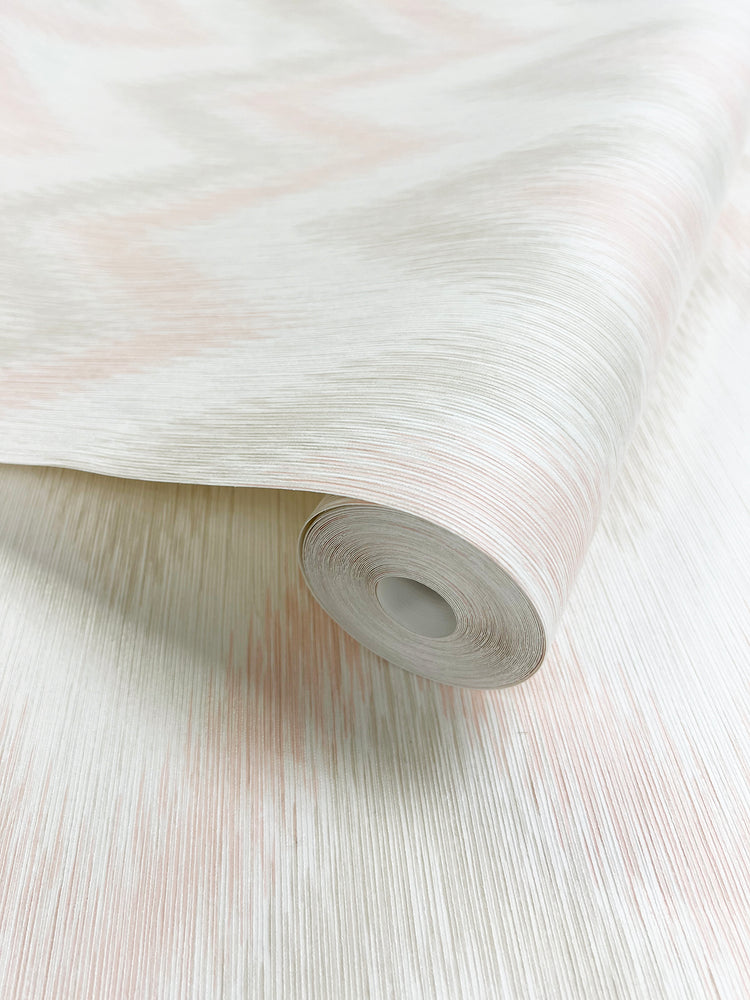 Luxe Retreat Regent Flamestitch Stringcloth Wallpaper