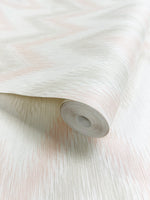 Luxe Retreat Regent Flamestitch Stringcloth Wallpaper