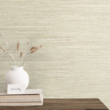 Faux grasscloth wallpaper decor JP10305 from the Japandi Style collection by Seabrook Designs