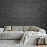 Striped wallpaper living room JP10600 from the Japandi Style collection by Seabrook Designs