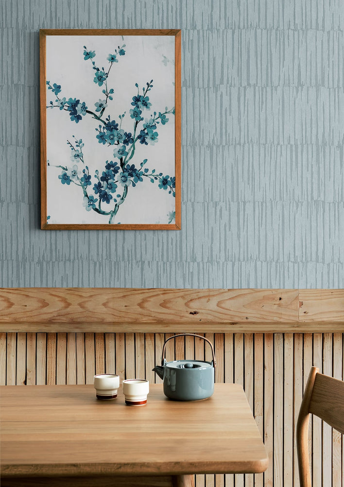 Striped wallpaper decor JP10602 from the Japandi Style collection by Seabrook Designs
