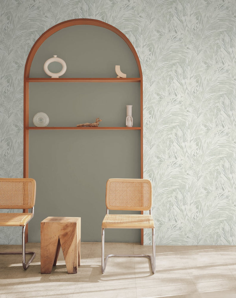 Leaf vinyl wallpaper decor JP11004 from the Japandi Style collection by Seabrook Designs