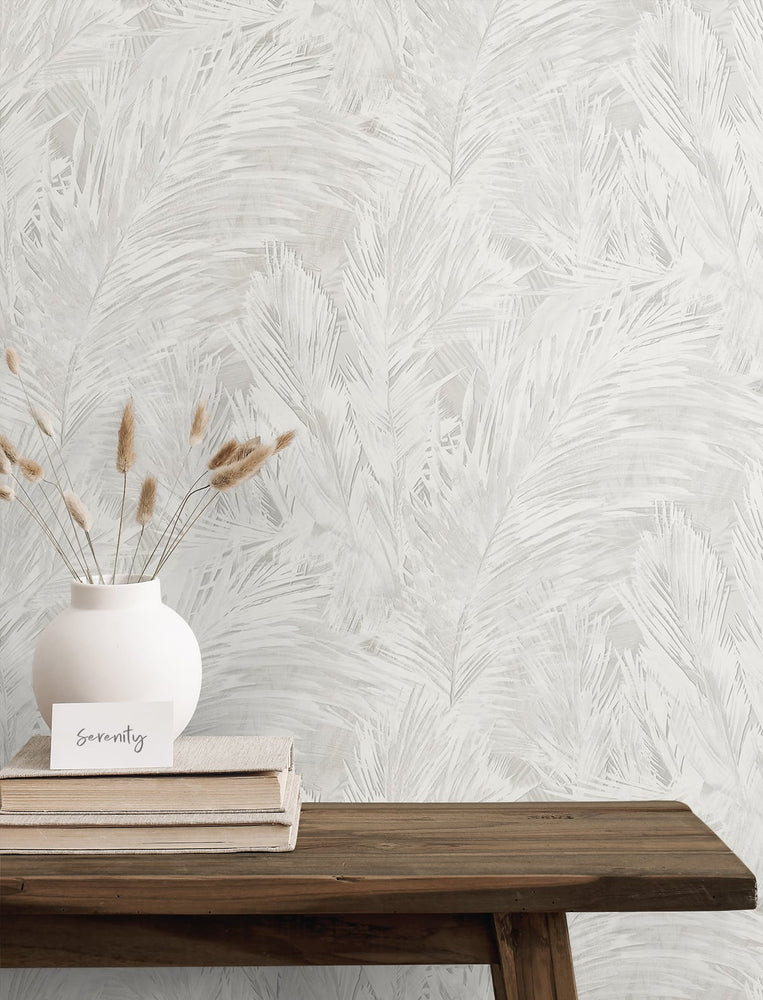 Leaf vinyl wallpaper decor JP11018 from the Japandi Style collection by Seabrook Designs