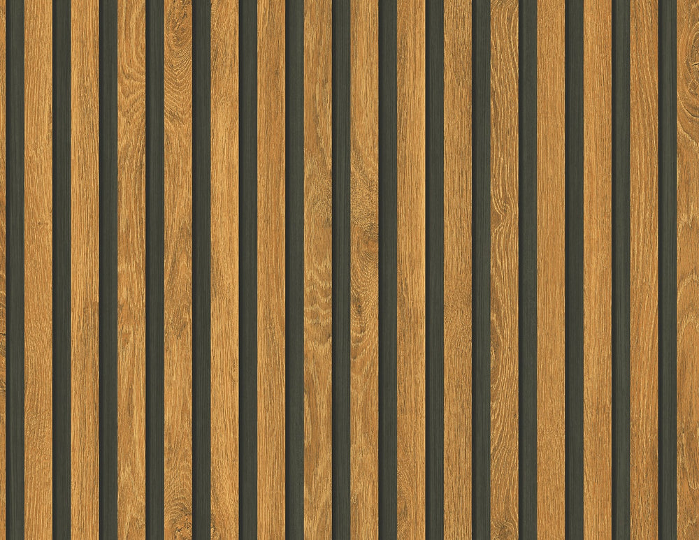 Faux wood slat wallpaper JP11103 from the Japandi Style collection by Seabrook Designs