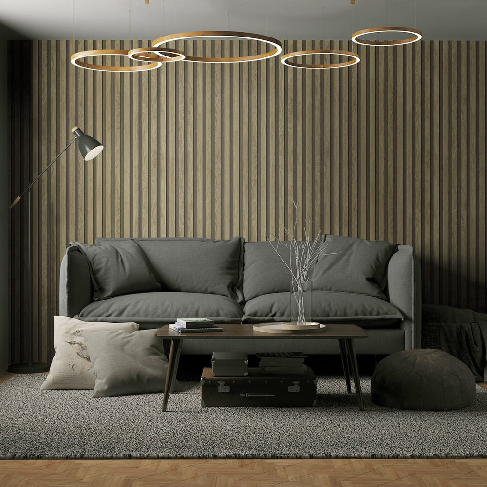 
                  
                    Faux wood slat wallpaper living room JP11105 from the Japandi Style collection by Seabrook Designs
                  
                