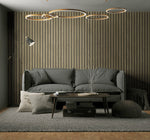 Faux wood slat wallpaper living room JP11105 from the Japandi Style collection by Seabrook Designs