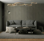 Faux wood slat wallpaper living room JP11108 from the Japandi Style collection by Seabrook Designs
