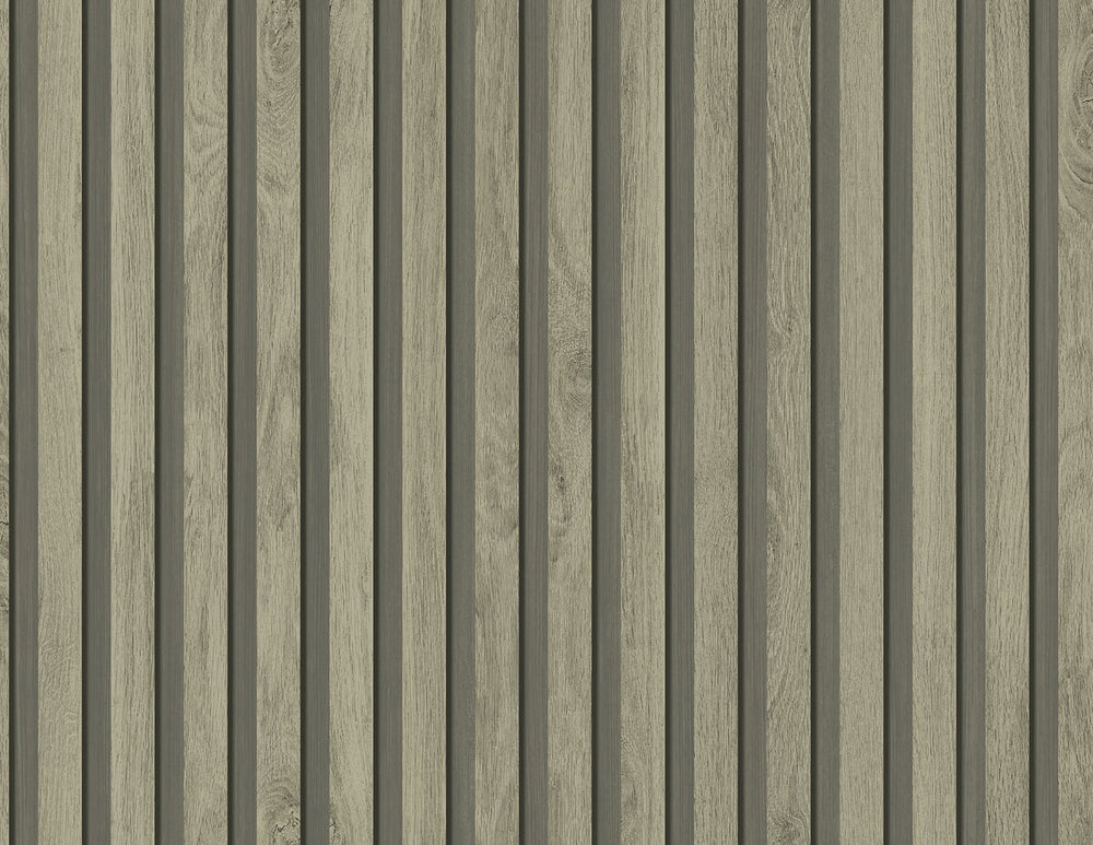 Faux wood slat wallpaper JP11108 from the Japandi Style collection by Seabrook Designs