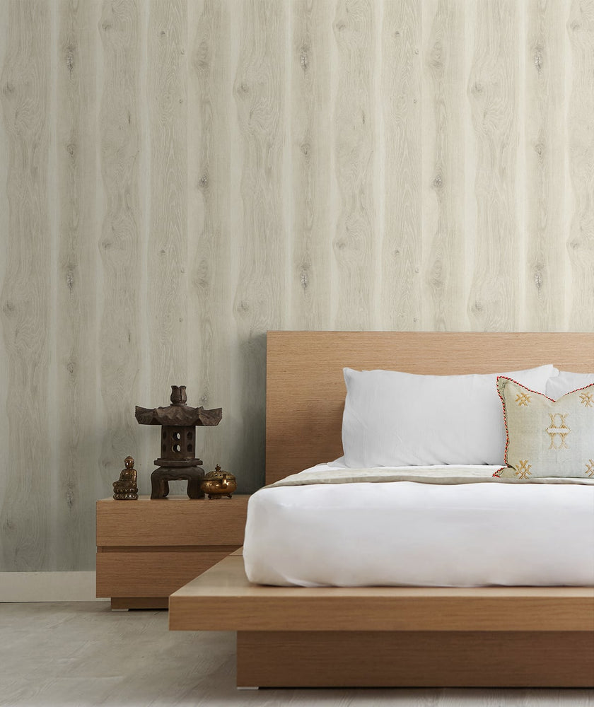 Textured vinyl wallpaper bedroom JP11306 from the Japandi Style collection by Seabrook Designs