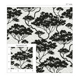 JP11700 botanical stringcloth wallpaper scale from the Japandi Style collection by Seabrook Designs