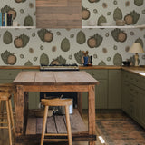 Botanical wallpaper kitchen SJ1005 from Sharon Jane Studio