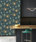 Botanical wallpaper kitchen SJ1004 from Sharon Jane Studio