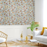 SD20601 Sutton Pomegranate botanical wallpaper living room from Say Decor