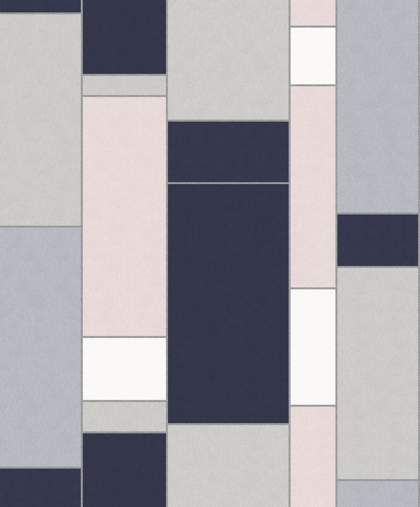 KTM1120 de stijl geometric wallpaper from the Mondrian collection by Seabrook Designs