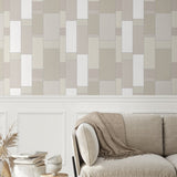 KTM1140 de stijl geometric wallpaper living room from the Mondrian collection by Seabrook Designs