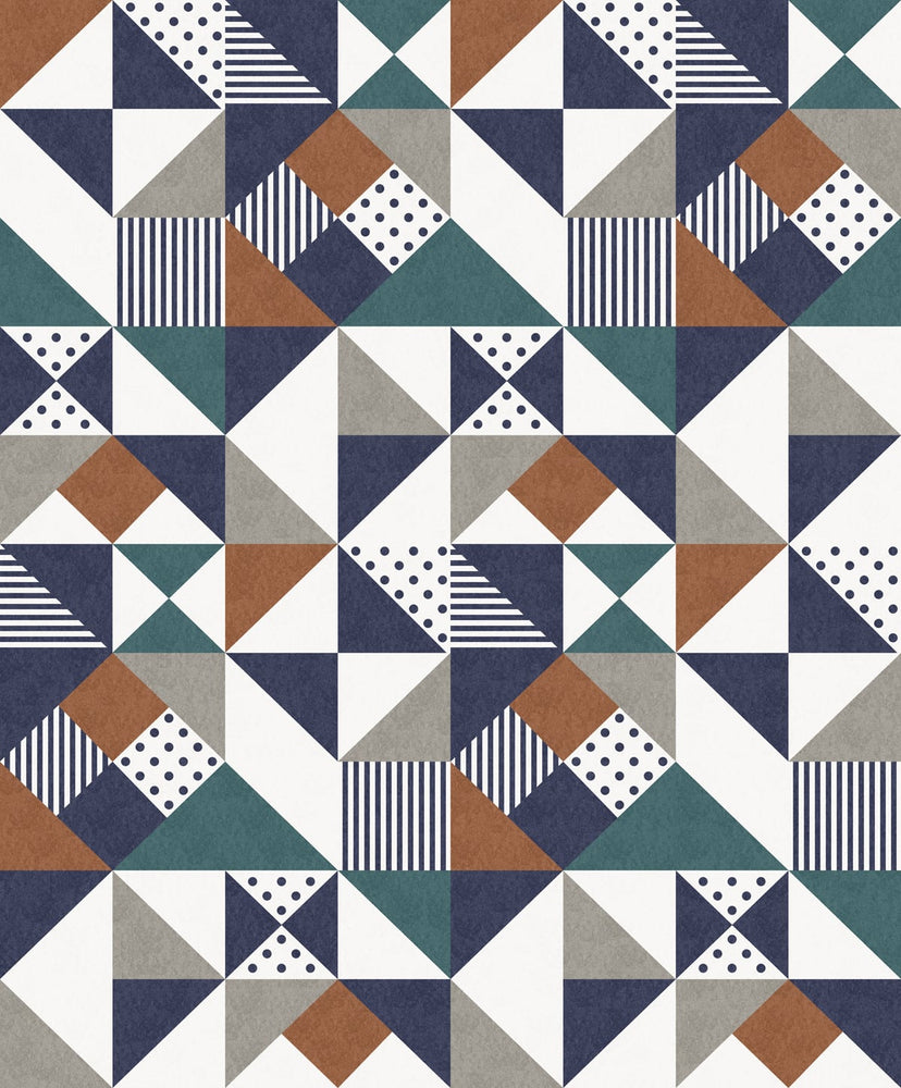 KTM1250 lozenge geometric wallpaper from the Mondrian collection by Seabrook Designs