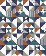 KTM1250 lozenge geometric wallpaper from the Mondrian collection by Seabrook Designs