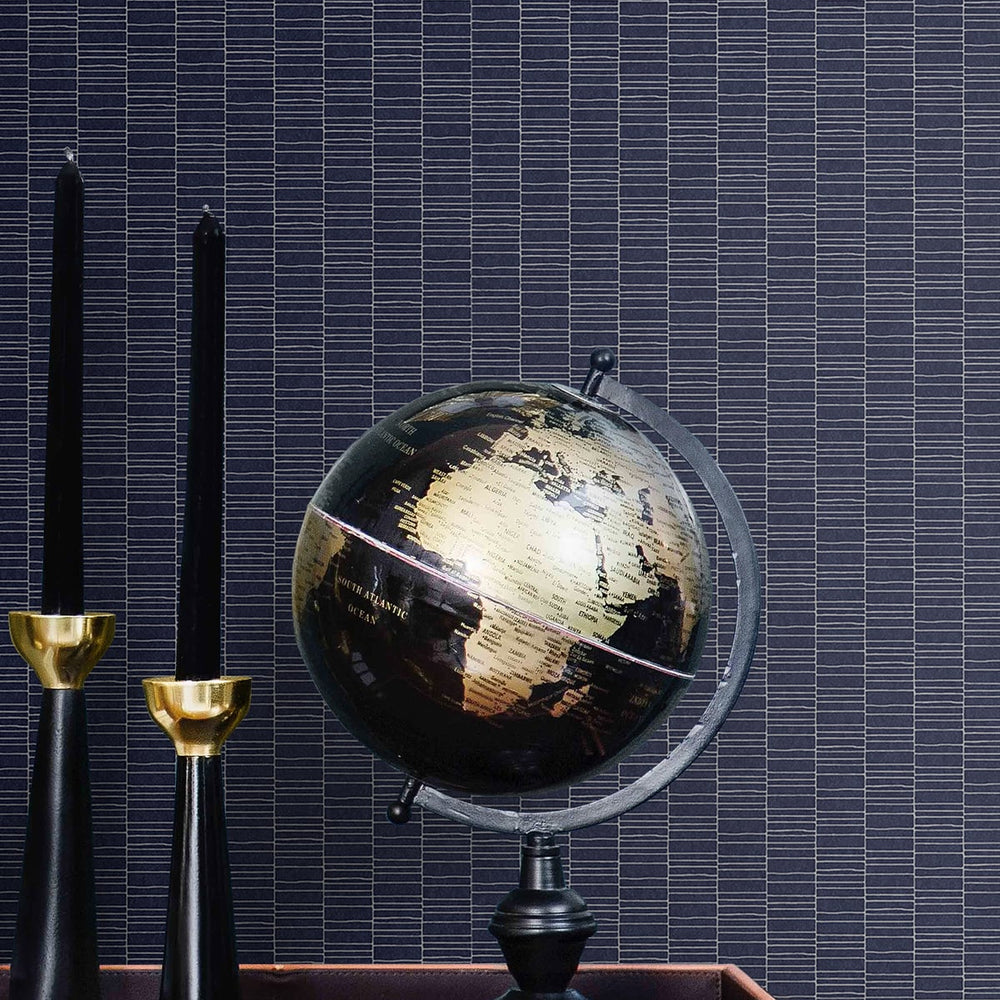 KTM1417 deco spliced stripe wallpaper decor from the Mondrian collection by Seabrook Designs