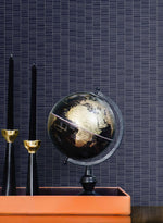 KTM1417 deco spliced stripe wallpaper decor from the Mondrian collection by Seabrook Designs