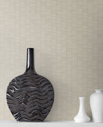 KTM1421 deco spliced stripe wallpaper accent from the Mondrian collection by Seabrook Designs