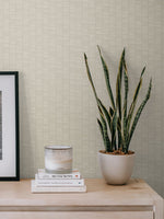 KTM1420 deco spliced stripe wallpaper decor from the Mondrian collection by Seabrook Designs