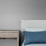 KTM1422 deco spliced stripe wallpaper bedroom from the Mondrian collection by Seabrook Designs