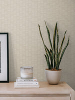 KTM1423 deco spliced stripe wallpaper decor from the Mondrian collection by Seabrook Designs
