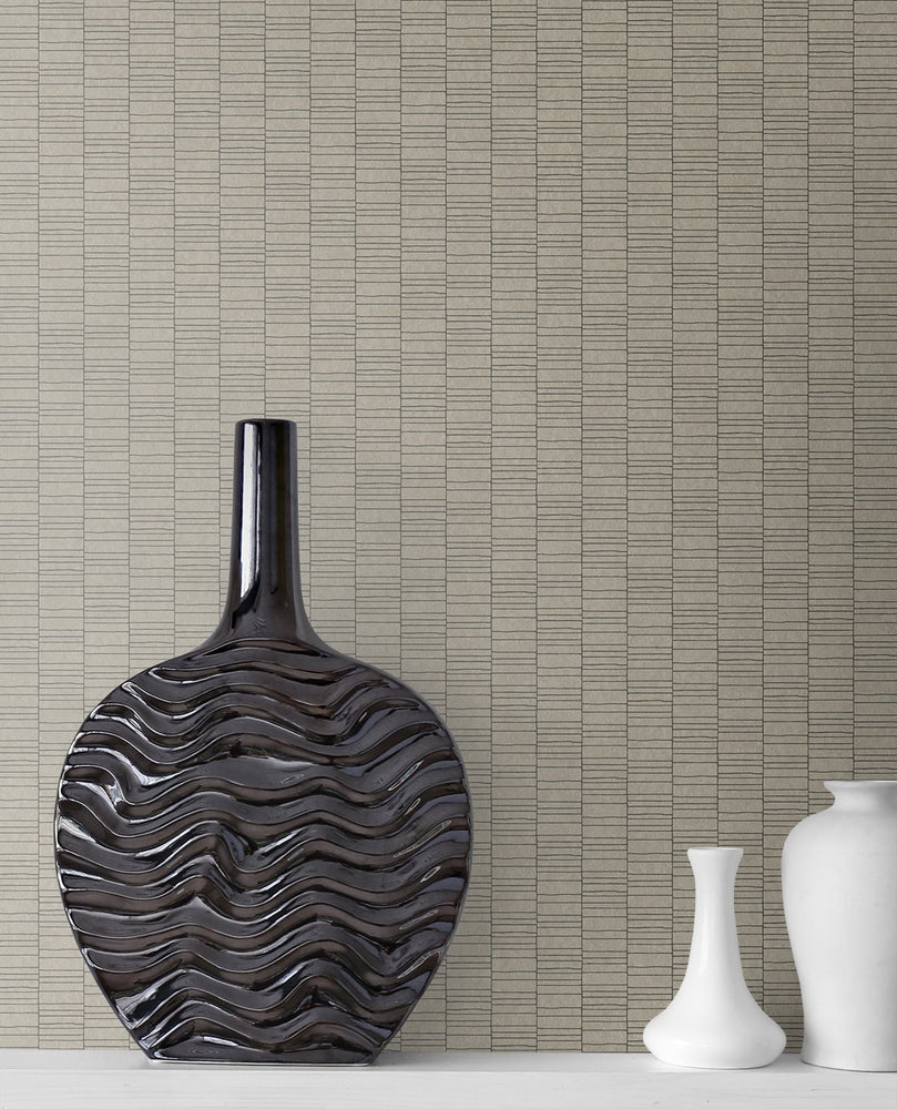 KTM1424 deco spliced stripe wallpaper decor from the Mondrian collection by Seabrook Designs